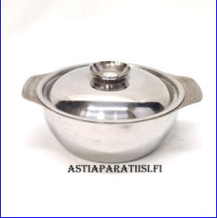 Painometalli Oy, terasKattila,Made in Finland, halkaisija,n. 16 cm, kork. n. 6,5 cm , 1kpl, 40�/kpl,( Tuote nro 130TA)