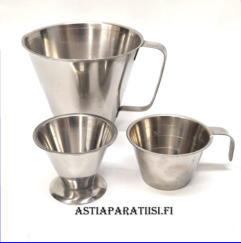 Ruotsalainen mittakannu, � L / 5dl ja Mitta/kuppi 2kpl, setti ,15�/kpl,( Tuote nro 164TA)