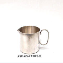 Alpakka pikku muki,kork,n.4,5 cm,  halkaisija. n.4 cm , 1kpl, 10�/kpl,( Tuote nro 180TA)