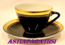 Soviet Vintage COBALT BLUE LOMONOSOV PORCELAIN COFFEE RUSSIA USSR,(Neuvostoliiton vintage koboltinsininen LOMONOSOV posliini COFFEE VEN�J� USSR)-1kpl,25�/kpl