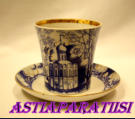 LOMONOSOV,  LFZ Large Mug / Cup and Saucer Cobalt with Gold Gilt,2kpl,45�/kpl