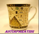 Egyptian Ceramics Decorative, Gold painted :- Designer- Fathi Mahmoud,1KPL,25�