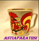 LOMONOSOV,Red Rooster Mug , Lomonosov Porcelain Manufactory,0kpl
