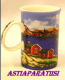 ALLAN FLINK SOUVENIRER SWEDEN,Coffee  Cup Souvenirer Allan Flink,35�