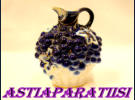 Russian Carafe by the Imperial Porcelain Factory (former Lomonosov), Handpainted Decanter, Cobalt Blue Pitcher, Gold Decor, Grapes, Russia,1kpl,75�