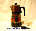 Vintage Russian Samovar hand Painted electric teapot tea pot urn Kettle,Floral Design, 1KPL, 65�