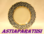 LOMONOSOV  Russian Porcelain COBALT NET Dessert Plate,j�lkiruokalautanen,halk. n. 15,5cm,24KPL,20�/kpl