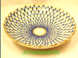 LOMONOSOV  Russian Porcelain COBALT NET Cake Plate, tarjoiluvati,halk. n. 22cm,1KPL,120�/kpl