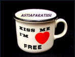 Kiss Me I'm Free Vintage muki,12� 