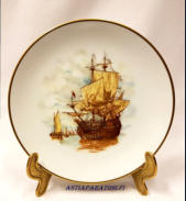 Mitterteich bavaria germany Ships Plate collection,halkaisija n.20 cm,1kpl, 20�/kpl