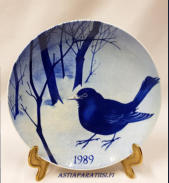 Paul Hoff Gustavsberg Christmas plate. Swedish vintage,Collectible Christmas plate 1989,halkaisija n.21,5 cm,1kpl, 40�/kpl