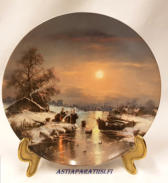 "Rast nach einem langen Tag" von Ludwig Muninger Plate (7.75") F�rstenberg 1987,halkaisija n.19,5 cm,1kpl, 35�/kpl