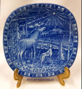 1974 Julen Rorstrand Sweden Limited Edition Collector's Piece Plate,mitat n.19,5 cm X 19,5 cm,1kpl, 45�/kpl