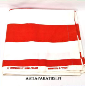 MARIMEKKO, Vintage " Purje " verho/p�yt�liina,Ollut k�yt�ss�, mutta ehj� ja tahraton.mitat ,n.213X 139 cm, 1 kpl,65� (Tuote nro / Item 101VE)