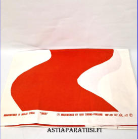 MARIMEKKO, Vintage " Lokki "  verho,Design:Maija Isola.1961-luku,,Ollut k�yt�ss�, mutta ehj� ja tahraton,mitat ,n.240 X 130 cm, 2 kpl,85�/kpl (Tuote nro / Item 106VE)